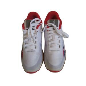 Reebok Red and White 94RE-1L Classic LTR Concept Sample 005 Sneakers Size 6.5
